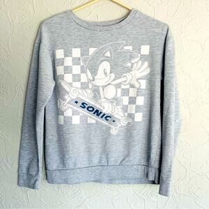 OFFICIAL SONIC THE HEDGEHOG VIDEO GAME BOYS CREWNECK SWEATSHIRT SIZE LARGE NWOT